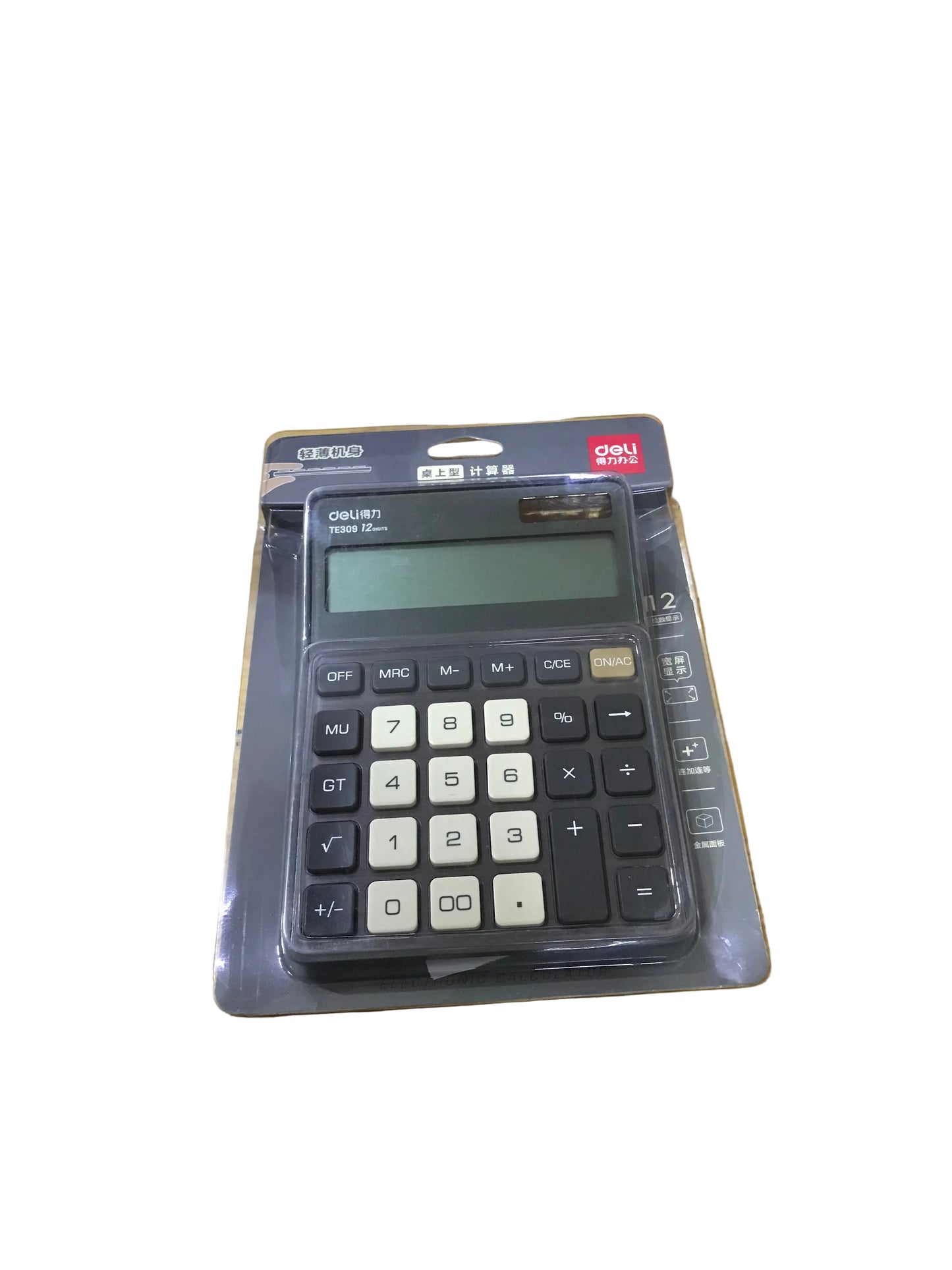 DELI calculatrice TE309 12DIGITS آلة حاسبة