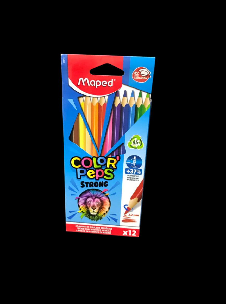 MAPED STRONG COULEUR LONG 12pcs كولور طويل