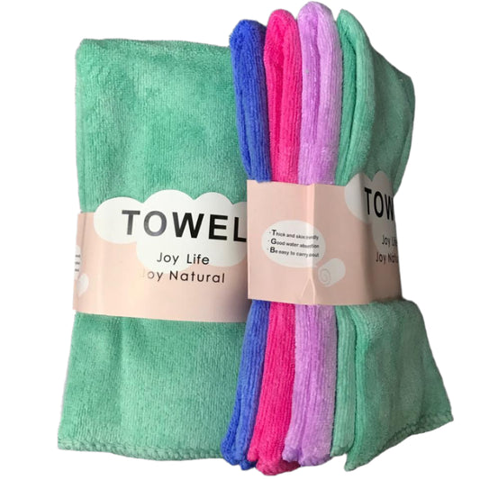 TOWEL FOUTA 4PCS MICROFIBRE SOFT فوطة