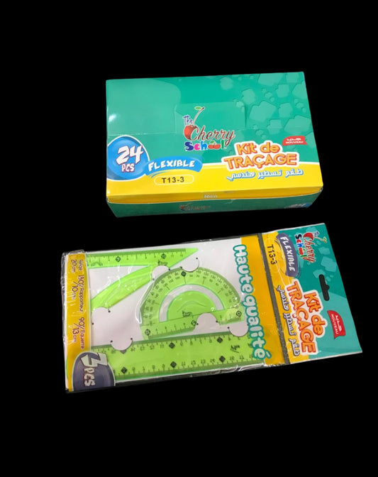 CHERRY kit géometrique flexible  T13-3 24pcs مجموعة الهندسية
