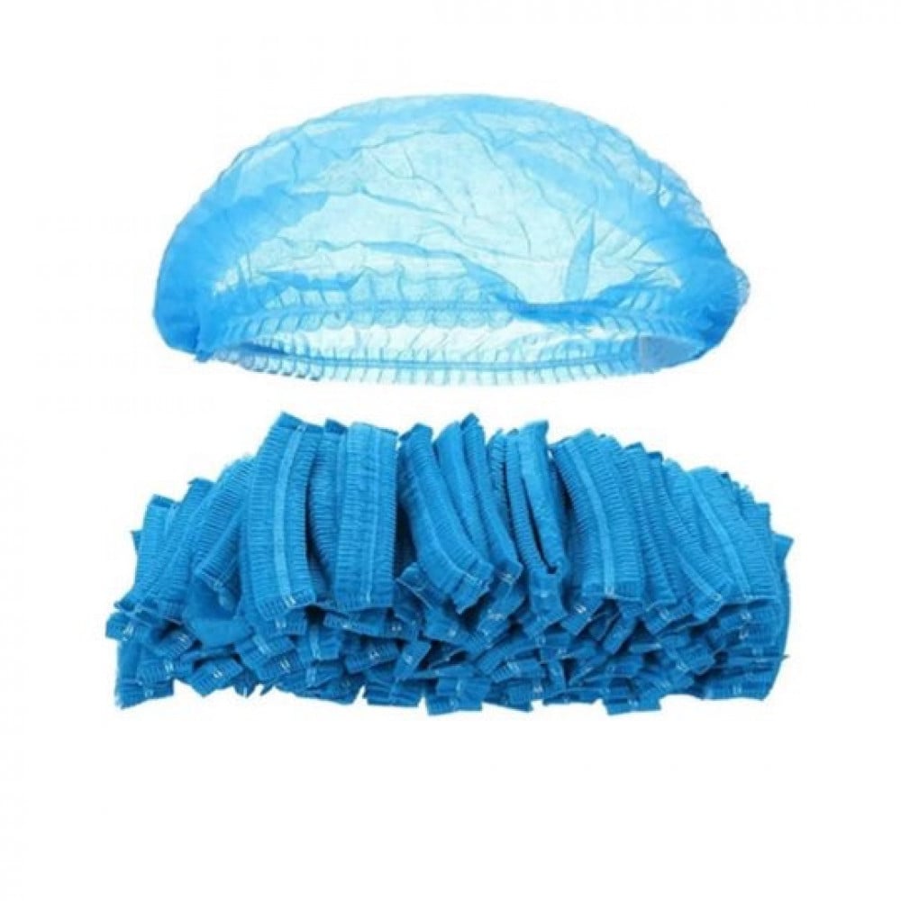 I'M MEDICARE CHARLOTTES NOIRES ET BLEUES PREMIUM 100 UNITES (BONETS) غطاء الراس سوداء و زرقاء
