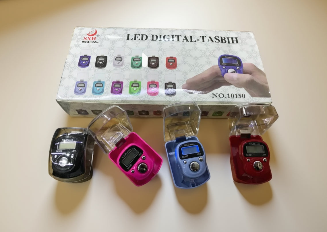 SXH led digital-tasbih no.10150 12pcs مسبحة إلكترونية