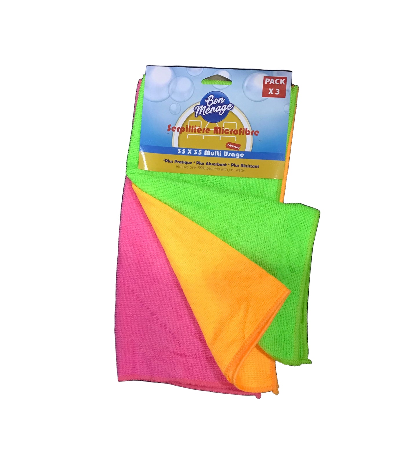 BON MÉNAGE SERVIETTE 35*35cm 3pcs فوطة جفاف