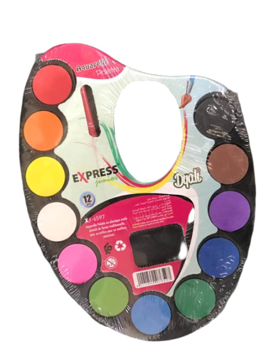 EXPRESS  PALETTE GRANDE XJ-6597 12 COLORS باليط الصباغة