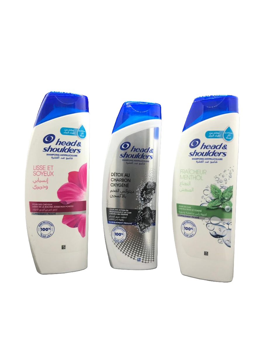 head & shoulders shampoing 400ml 6unitée هيد اند شولدرز شمبوان