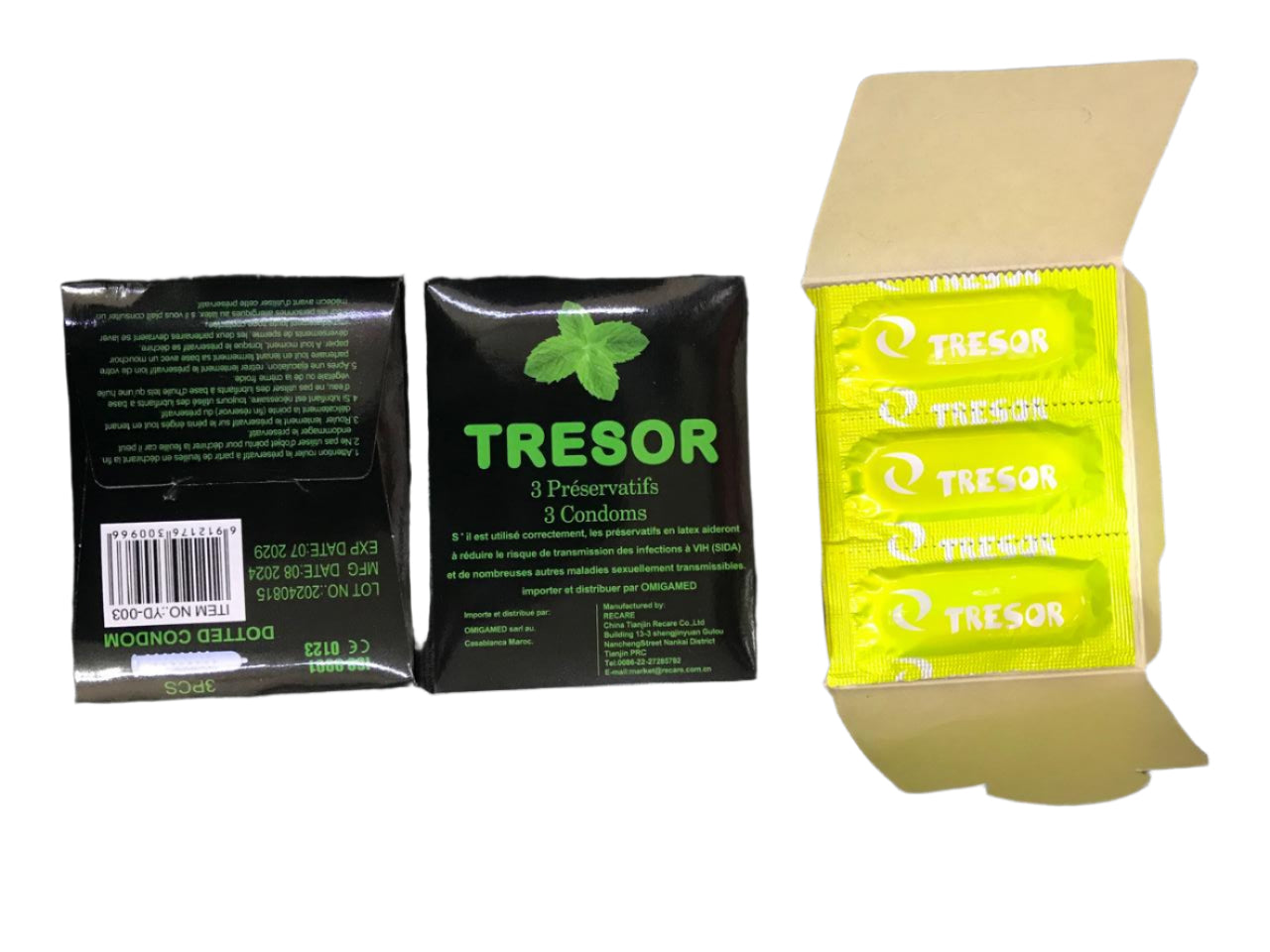TRESOR préservatifs 48*3 pcs عازل طبي