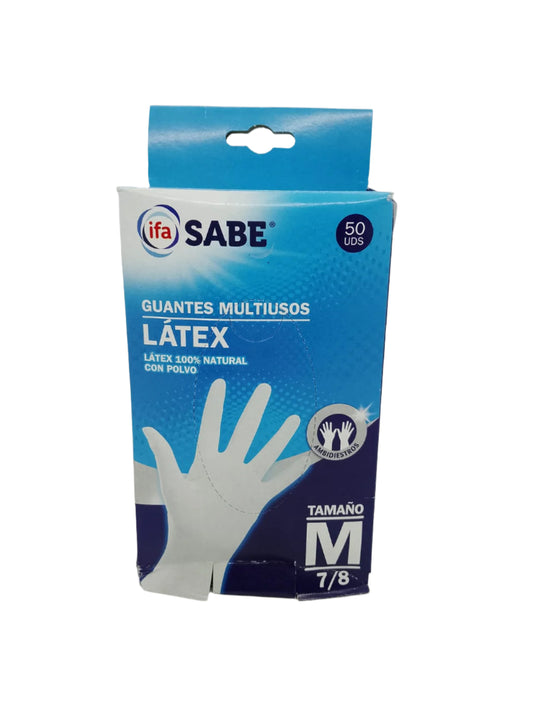 Sabe gants latex blanche (liga) 50u ليكة لاطكس بيضاء