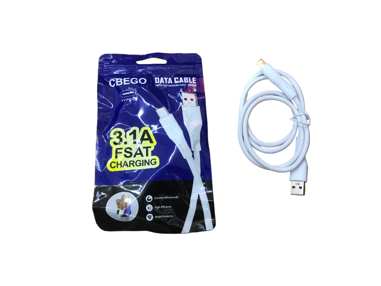 CBEGO CÂBLE DE CHARGE TYPE-C 3,1A 120w كابل شارجور