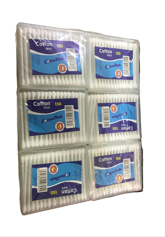 Cotton Buds 150pcs paquet de 12 boîtes قطن ودنين