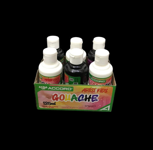 ACCORD GOUACH 125ML SPM1277 6pcs  قرعة الصباغة