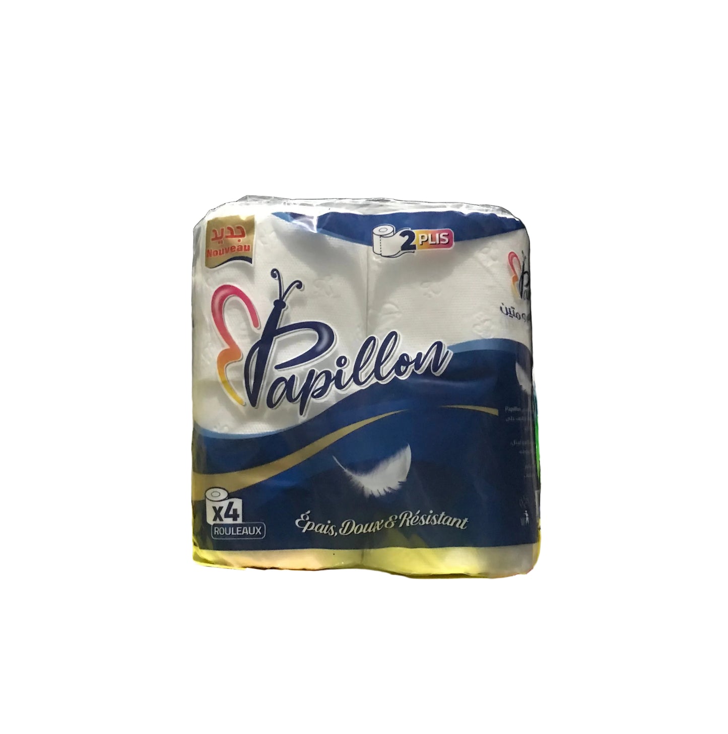 PAPILLON papier génique 4pcs 2plis ورق الحمام