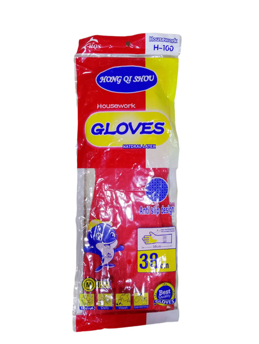 Gloves gants de ménage long 38cm*12pcs ليكة مناج طويلة