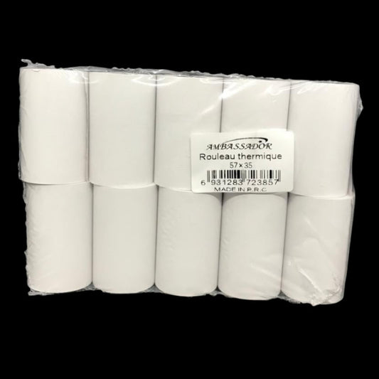 AMBASSADOR ROULEAU THERMIQUE TPE 57*35 10pcs رولو طرميك