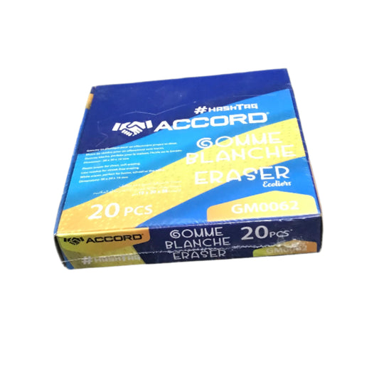 ACCORD GOMME 20pcs GM0062 ممحاة (كومة)