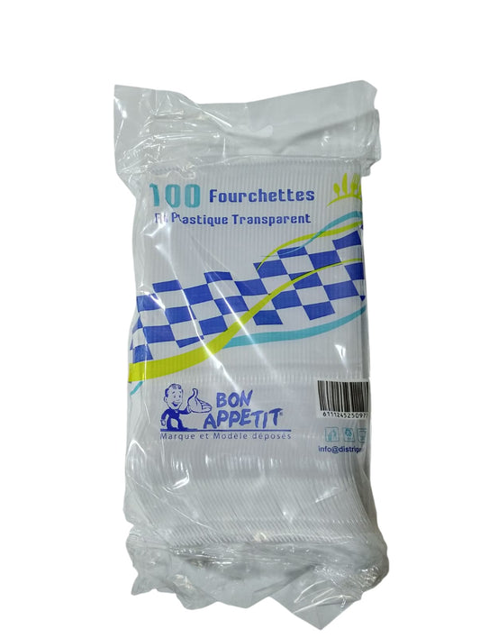 Bon appetit fourchettes en plastique 100 فرشيط بلاستيك
