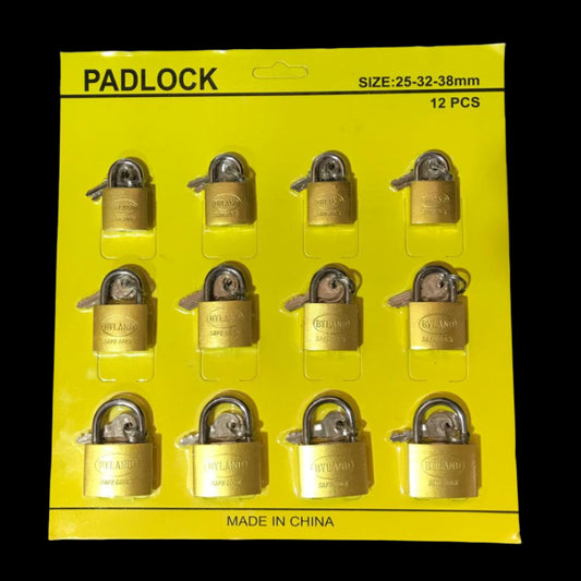 PADLOCK KFEL 25-32-38mm  12pcs قفل طابلو مخلط