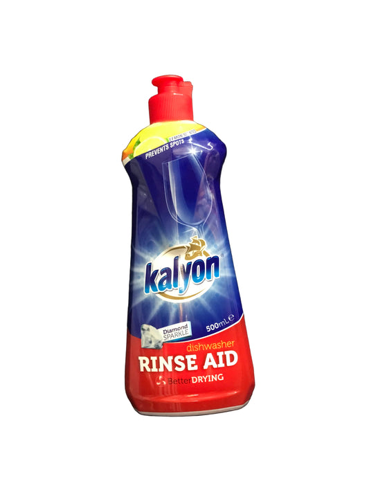 Kalyon RINSE AID polisseur pour lave-vaisselle parfumé au citron 500ml ملمع الأواني لغسالة الصحون برائحة الليمون