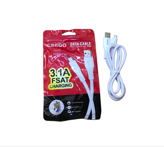 CBEGO CABLE DE CHARGE MICRO 3,1A 120W كابل شارجور