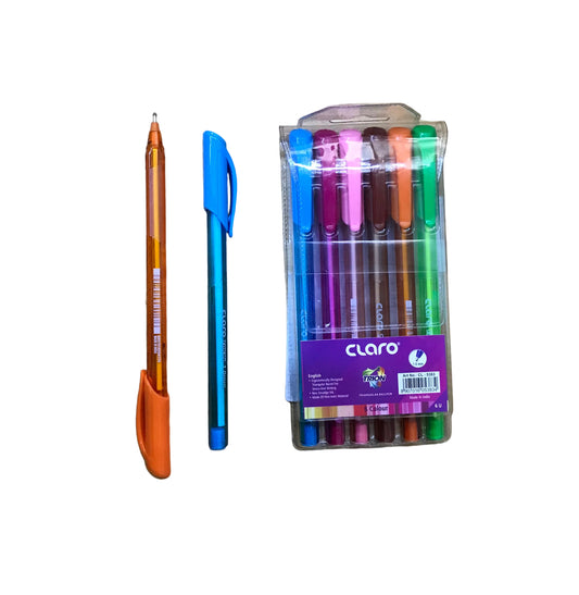 Claro pochette 6 stylos couleur 12757  ستيلو لوان