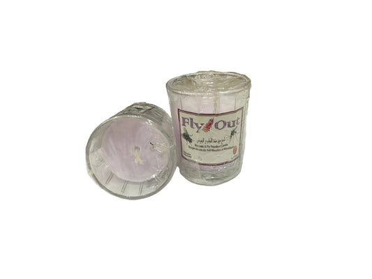 Fly out bougie insecticide anti mouches et moustiques paquet de 6 bougies شمع مبيد ضد الذباب والبعوض علبة فيها 6 حبات شمع