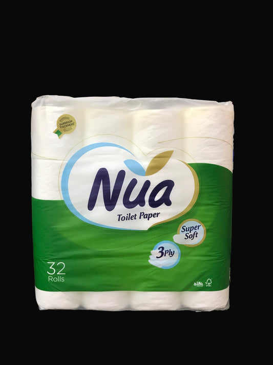 Nua papier génique 32 rouleurs 3ply ورق الحمام