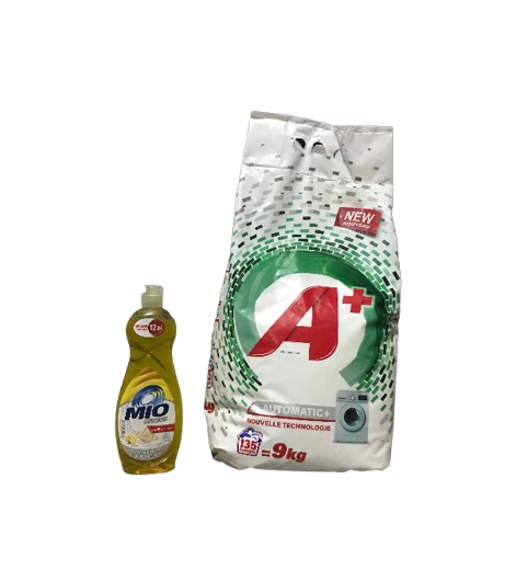 A+ poudre détergent automatique 9kg  مسحوق لتصبين للغسالة أوتوماتيك