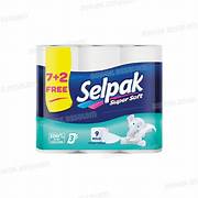 SELPAK papier génique 9 rouleaux بابي جنيك اوراق المرحاض