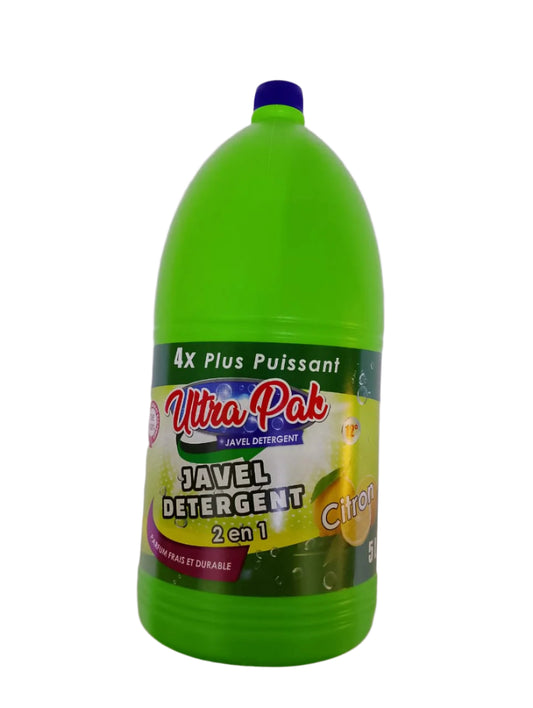ULTRA PAK JAVEL DETERGENT 2 en 1 5 LITRE ماء جافيل و منظف