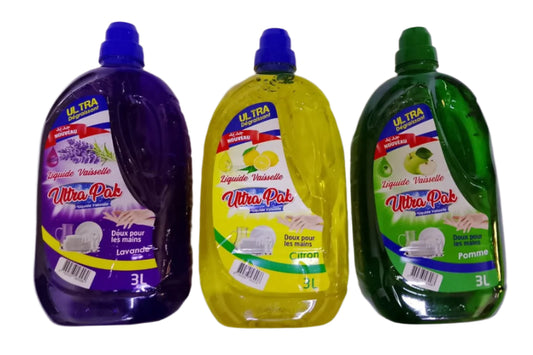 ULTRA PAK LIQUIDE VAISSELLE CTIRON LAVANDE ET POMME 3 LITRE ليكيد صابون الاواني