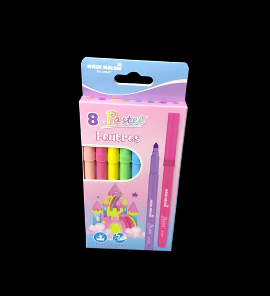MASH MALLOW FEUTRE PASTEL KR972034 8pcs  فوتر