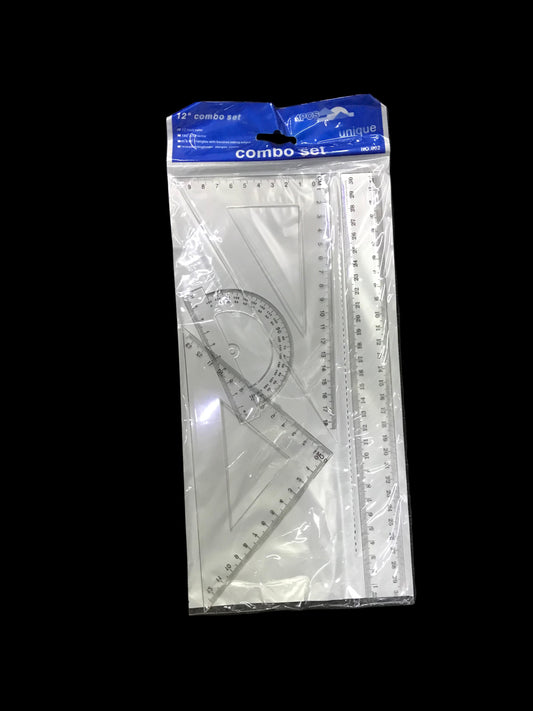 MEIFAIR kit géometrique  30cm 4pcs  المجموعة الهندسية