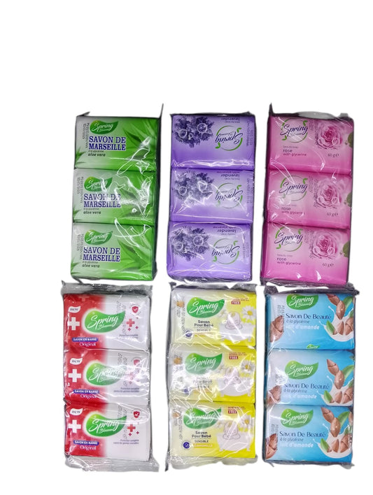 spring savon 3pcs صبون