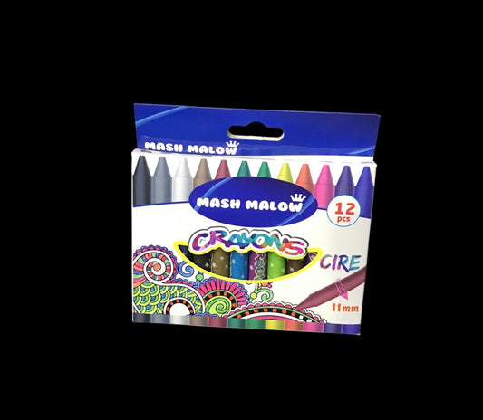 MASH MALLOW couleur à la cire KR971305 12pcs  كولور الشمع